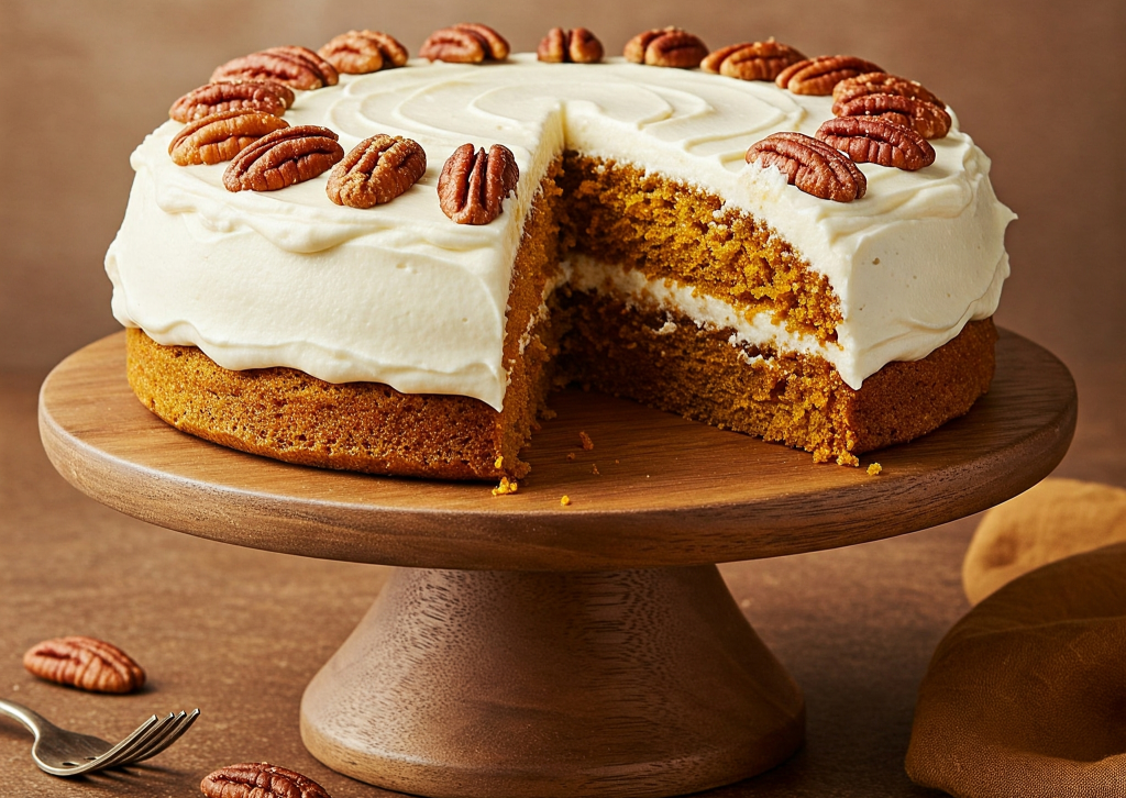 Pumpkin Pecan Cake